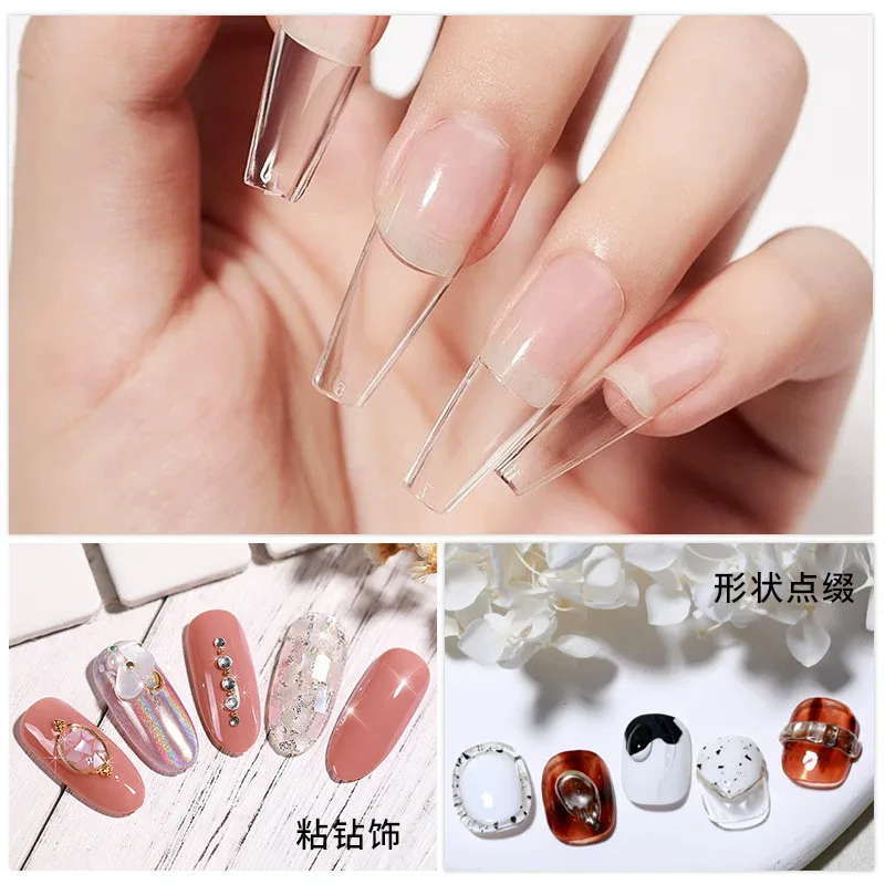 3pcs/set Solid Nail Tips Gel S - đánh giá và giá Glue Stick Pack
