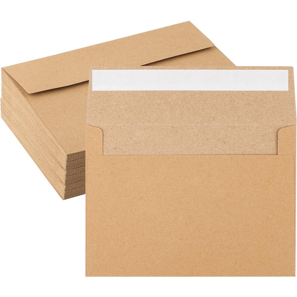 50-pack kraft paper envelopes  - đánh giá và giá Letter Envelope Kraft