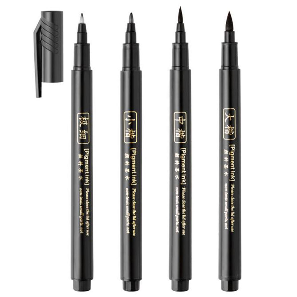 4pc Brush Pen Calligraphy Pen  - đánh giá và giá Stationery Supplier