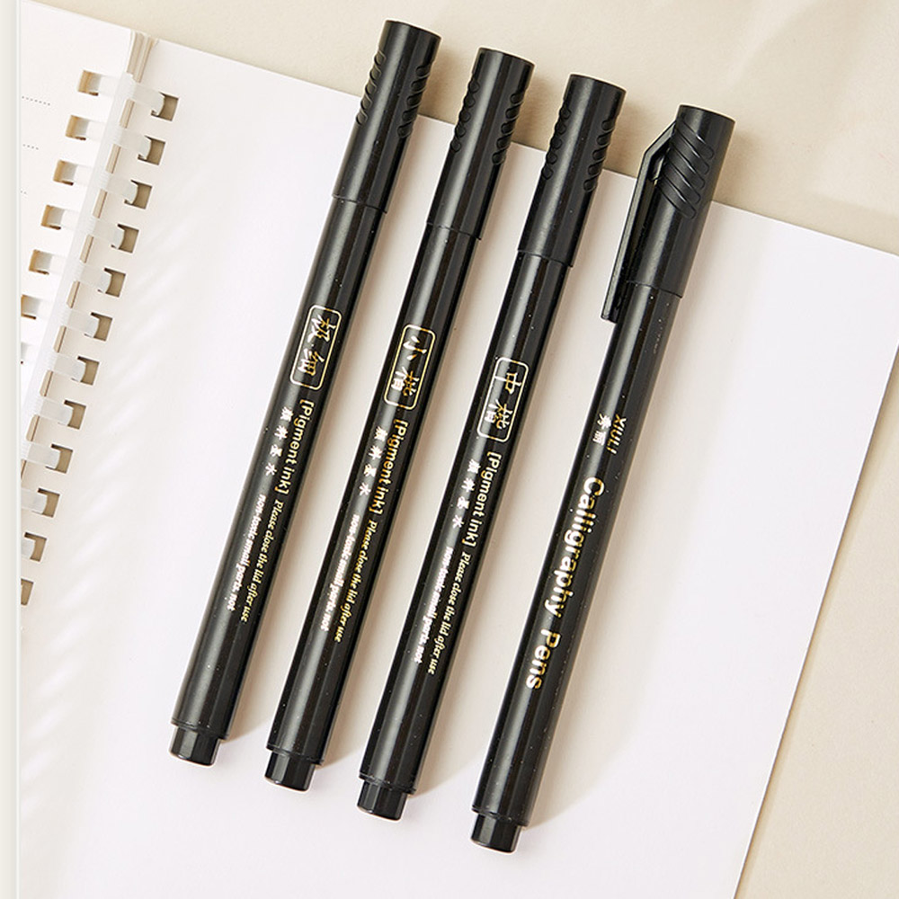 4pc Brush Pen Calligraphy Pen  - đánh giá và giá Stationery Supplier