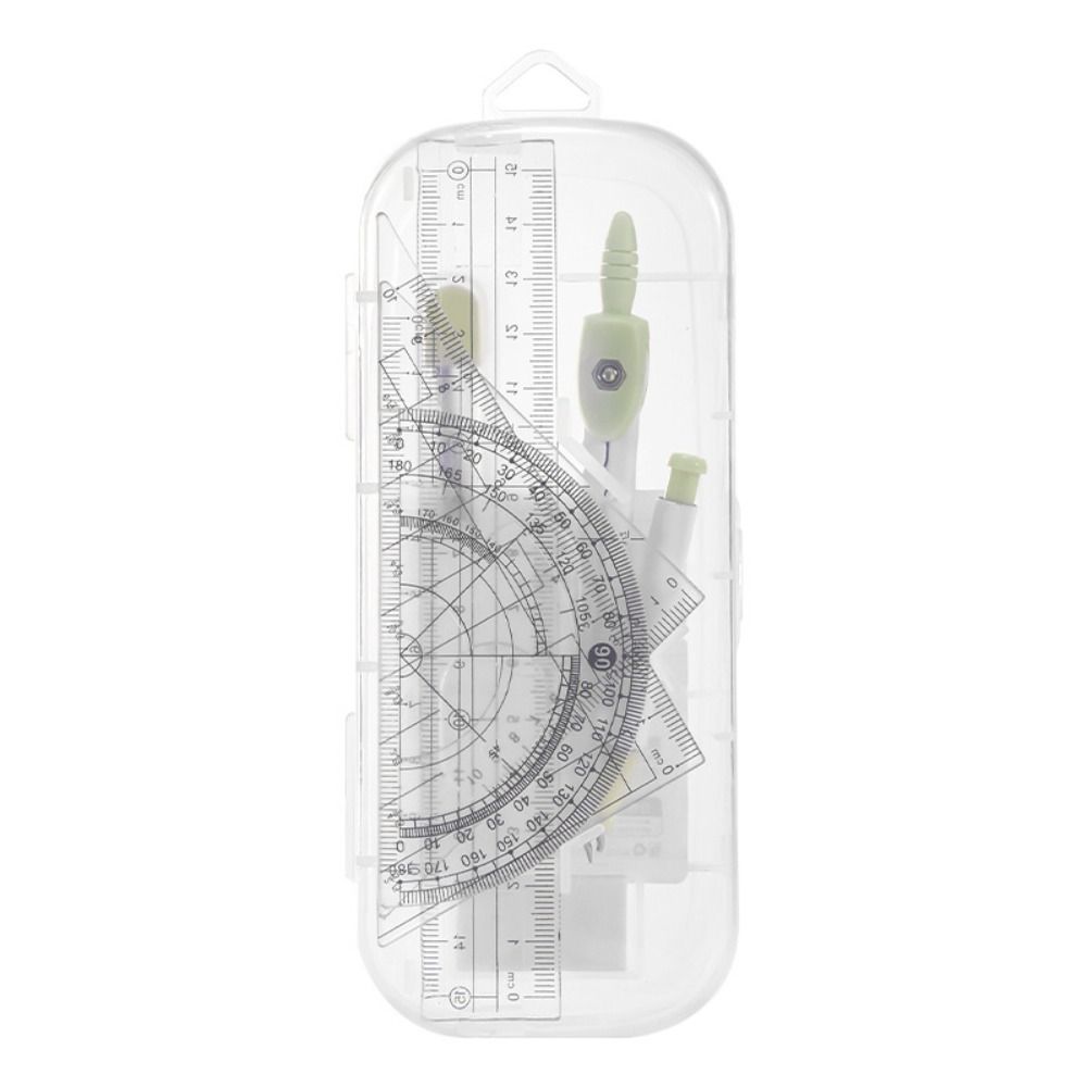 8PCS/Set Plastic Ruler Compass - đánh giá và giá Compass Geometry Set