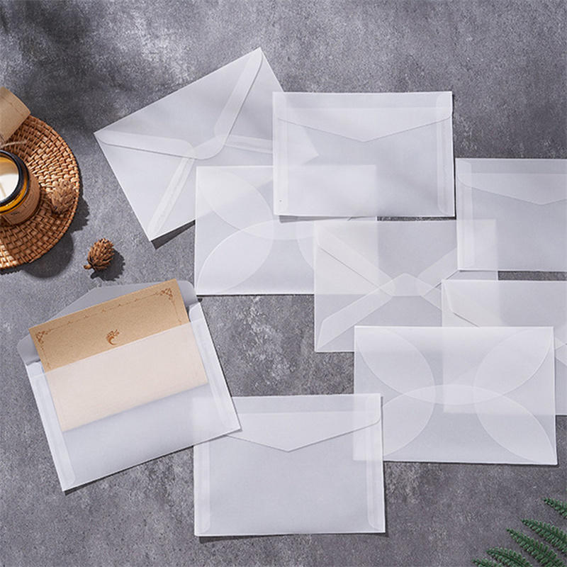 50pcs/lot Blank Translucent En - đánh giá và giá Letter Envelope Kraft
