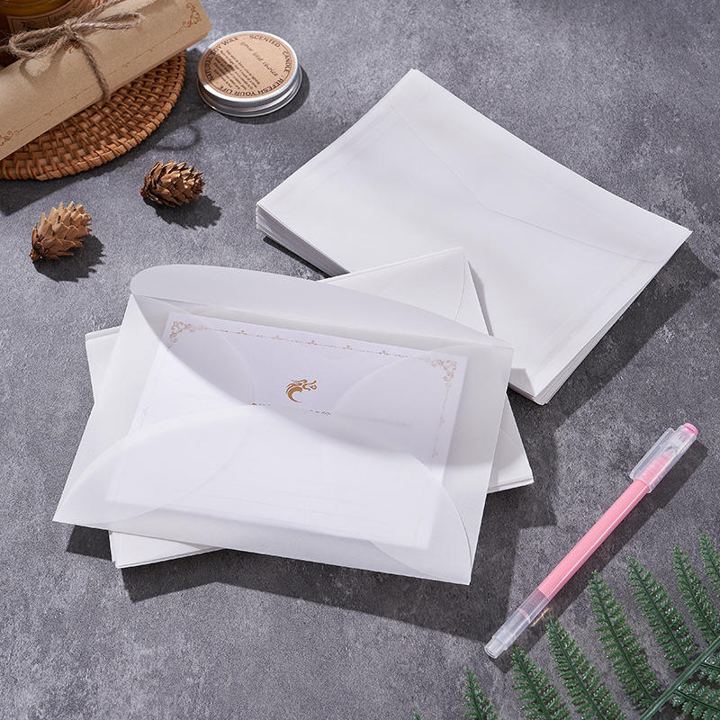 50pcs/lot Blank Translucent En - đánh giá và giá Letter Envelope Kraft
